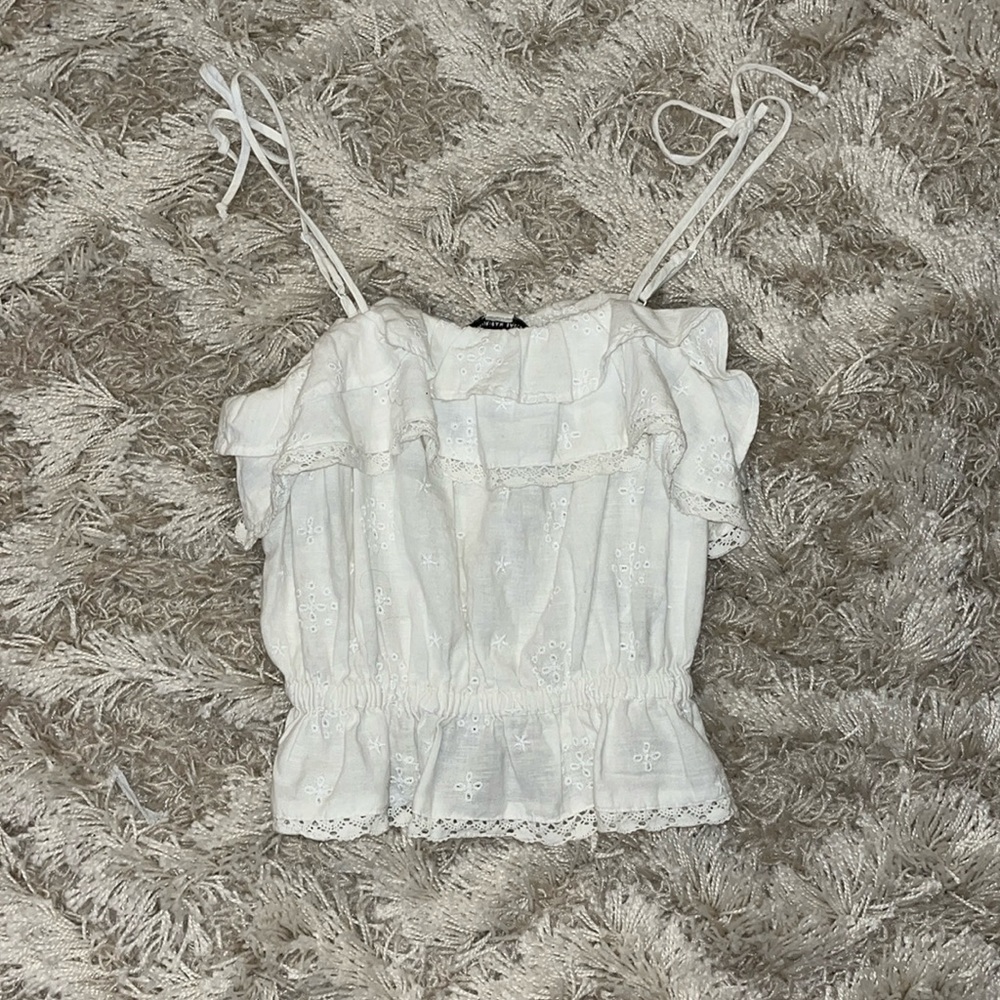 White American Eagle Tank Top